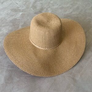 Elegant Tan Wide-Brimmed Sun Hat